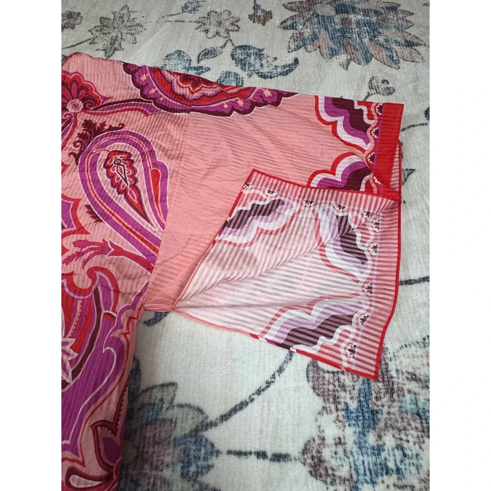 ETRO NWT Paisley Silk Cotton Kaftan Dress 38 Resort Midi Italy $1550 Resortwear - Picture 14 of 16